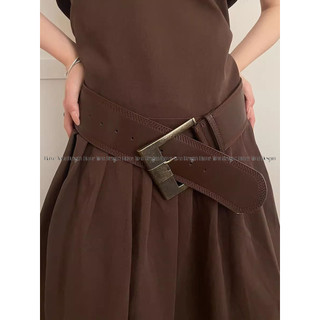 Have u desgin American Hot Girl Phong Cách Thắt Lưng Rộng Nữ Retro Merader Phong Cách Eo Hẹp Ôm Hơn Nhìn Phù Hợp Với Váy Tính Khí Thắt Lưng Cao Cấp