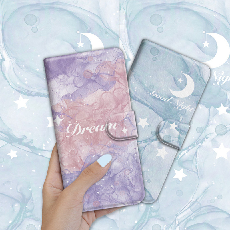 Ốp Điện Thoại Samsung Dễ Thương Thích Hợp Cho Note 10 + 20 Ultra S24 Pro S23 FE Ví Da Từ Tính Lật