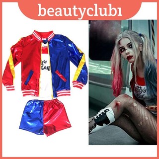 Trang phục Halloween Girl Suicide Squad Harley Quinn Kids Cosplay Fancy Dress