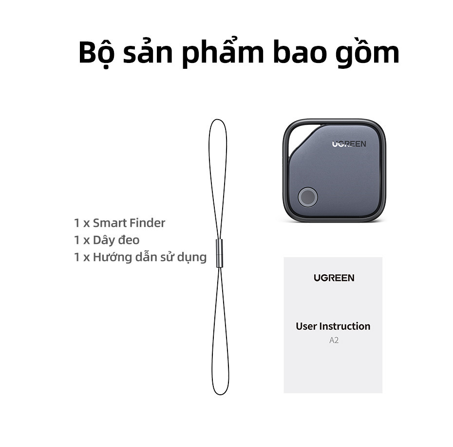 Ugreen Thẻ Thông Minh Định Vị Thông Minh Chống Mất Bluetooth5.0 Finder Airtag Theo Dõi Finder Định Vị cho iPhone 18 PM – ảnh mô tả chi tiết 12