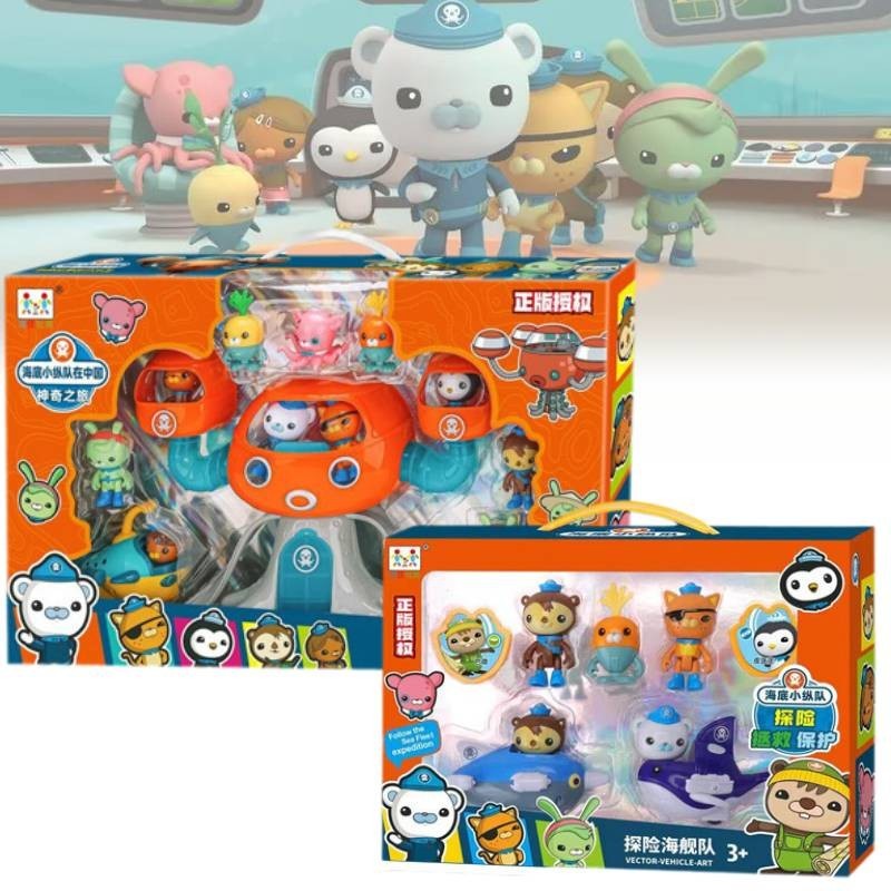 Xác Thực Thuyền Trưởng Octonauts Barnacles Peso Kwazii Sang Trọng Tượng Nhỏ Bộ Quà Tặng Bé Trai