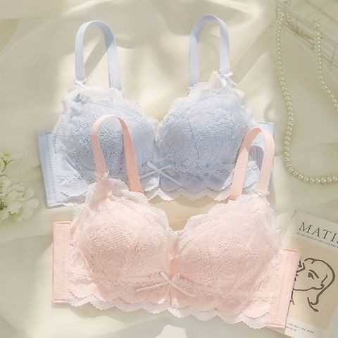 Phong Cách Mới Flat Breast AA Cup Quần Lót Bé Gái Vú Nhỏ Tập Hợp Nhìn Lớn Không Vòng Thép Nhận Ngực Áo Ngực Chống Chảy xệ