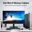 Bộ chuyển đổi USB WiFi 6 AX900 Bluetooth 5.3 Ăng-ten băng tần du lịch không dây Wi-Fi 2.4G và 5GHz Thích hợp cho PC Laptop Windows 10 11 Trình điều khiển miễn phí