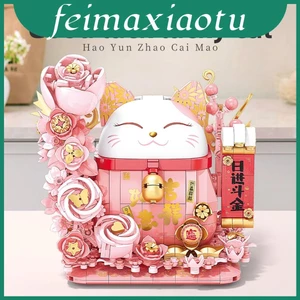 Chất liệu may mắn Mô hình mèo Abs có hiệu ứng ánh sáng cho trẻ em Tự làm và người hâm mộ