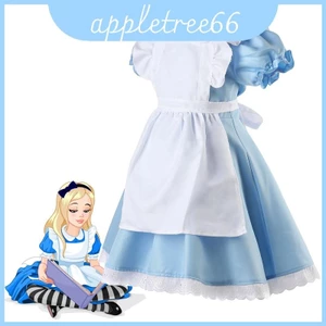 Trang phục Cosplay Alice với thiết kế màu xanh nhạt và trắng