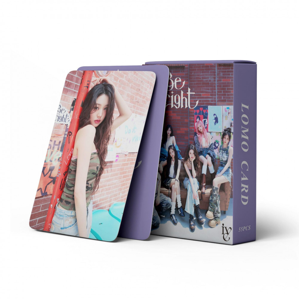 LINXX 55 Chiếc IVE BE ALIGHT Album Mới 3 Inch Holographic Lomo Cards Hình Ảnh HD Bộ Sưu Tập Quạt Thẻ Hàng Hóa Quà Tặng Kpop Idol Trading Photocard Bộ Dành Cho Người Hâm Mộ