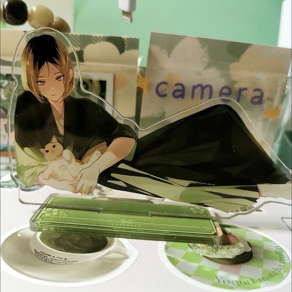 Chân đế mới Haikyuu Shoyo Hinata Kenma Kozume Kei Tsukishima Oikawa Tooru Little Red Book Cùng phong cách Bóng chuyền Junior Thời gian giải trí Móng vuốt cô đơn mài Acrylic Chân đế hình người đứng tinh tế