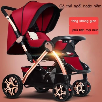 [SIÊU HOT 2025] Xe đẩy em bé có thể ngồi, nằm, có thể gập lại, xe đẩy em bé nhẹ, xe đẩy, xe đẩy ngo