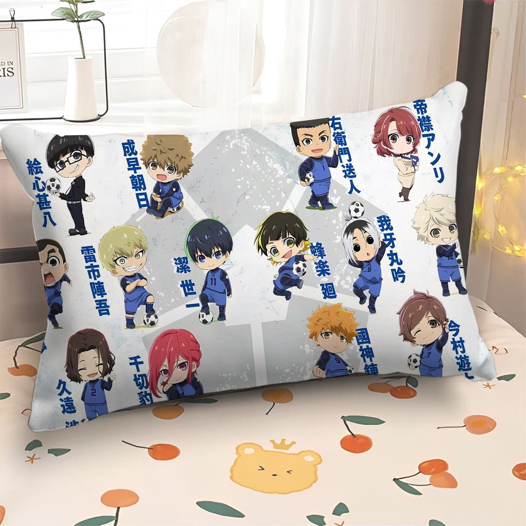 Gối BLUE LOCK Isagi Yoichi Bachira Meguru Kunigami Rensuke Chigiri Hyoma BLUE Nhà tù Chira Hàng hóa Gối Anime Gối hai chiều Phòng ngủ hai mặt Ký túc xá Gối dài đầu giường