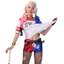 Suicide Squad Harley Quinn Tóc Giả Với Thủ Công Cơ Khí Cho Halloween Cosplay Tiệc Và Sự Kiện