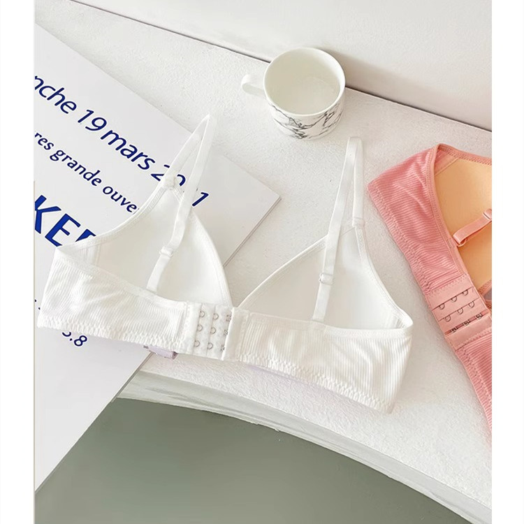 [Sẵn sàng] Áo ngực Cotton nữ Quần lót nâng ngực nhỏ liền mạch mềm mại không dây cho bé gái Bralette Quần lót nữ