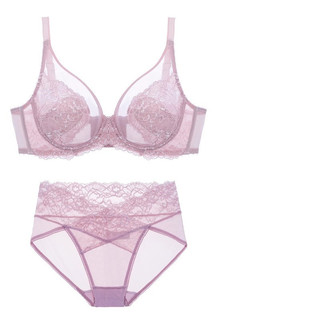 Thêu Áo Ngực Nữ + Quần Lót Bộ Nhẫn Thép Mềm Quần Lót Bé Gái Siêu Mỏng Nữ Bralette Quần Lót