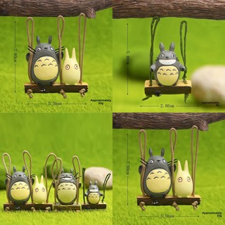 Mô hình nhựa Mini mèo xoay Totoro cho bộ sưu tập và quà tặng trang trí sân vườn