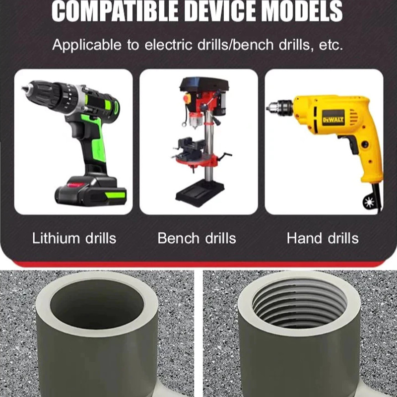 2 Chiếc Dụng Cụ Mở Ống Nước 4 / 6 Điểm PVC Ống Ren Dụng Cụ Mở Thép Carbon Bên Trong Lỗ Ngoài Dụng Cụ Mở Điện Máy Khoan Lục Giác Dụng Cụ Khai Thác