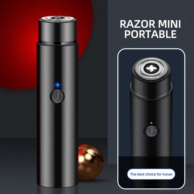 Máy Cạo Râu Điện Mini Dành Cho Nam Nữ Sạc USB Lâu Dài Pin Tuổi Thọ Nhiều Màu Di Động Xe Sạc Dao Cạo Du Lịch Xe Mini Máy Cạo Râu