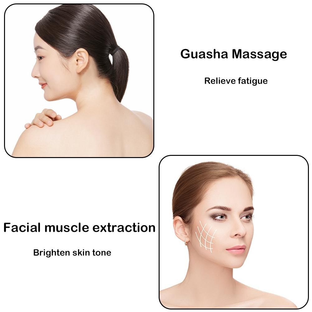 [Sẵn sàng] Dụng cụ cạo Guasha Nhựa Guasha Board Tinh thể tự nhiên Nâng cơ mặt cổ & cơ thể Máy mát xa da mặt Chăm sóc da mặt Gua Sha Dụng cụ làm đẹp