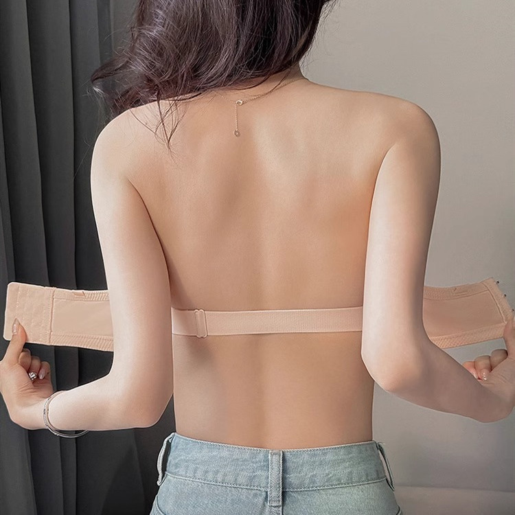 [Phong cách mới] Áo ngực xốp mỏng mềm mại dành cho nữ Đồ lót quây chống trượt Quần lót nữ thanh niên Vòng thép Bralette Đồ lót nữ