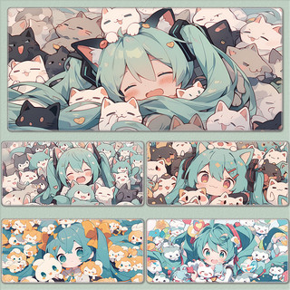 Hatsune Miku Miếng Lót Chuột Siêu Dễ Thương Trò Chơi Bé Trai Và Bé Gái Nhà Cao Cấp Văn Phòng Bàn Phím Máy Tính Bàn Lớn Miếng Lót