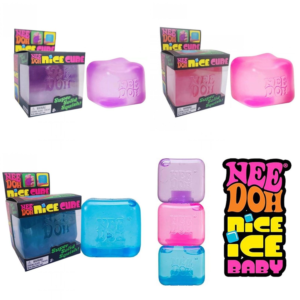 Đồ chơi bóp giảm căng thẳng Needoh Nice Cube cho gia đình và vui chơi