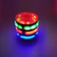 Bộ áo quay bằng nhựa âm nhạc rực rỡ Lightup với các tính năng nhấp nháy