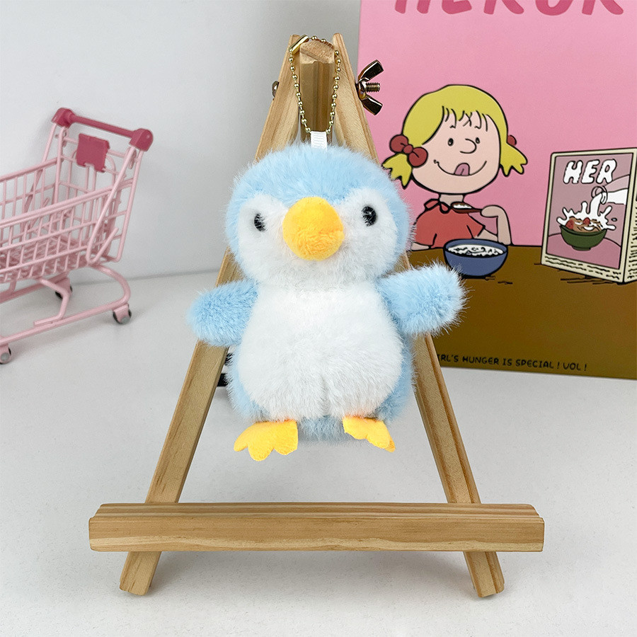 Móc khóa sang trọng phong cách và chim cánh cụt ngọt ngào dành cho trẻ em Phụ kiện vui nhộn màu hồng và xanh đen