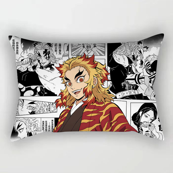 Gối Demon Slayer Tomioka Nezuko Zenitsu shinobu Anime Demon Slayer Gối Hai Chiều Hình Chữ Nhật Ký Túc Xá Trang Trí Phòng Gối Sofa Đệm Người Bạn Quà Tặng