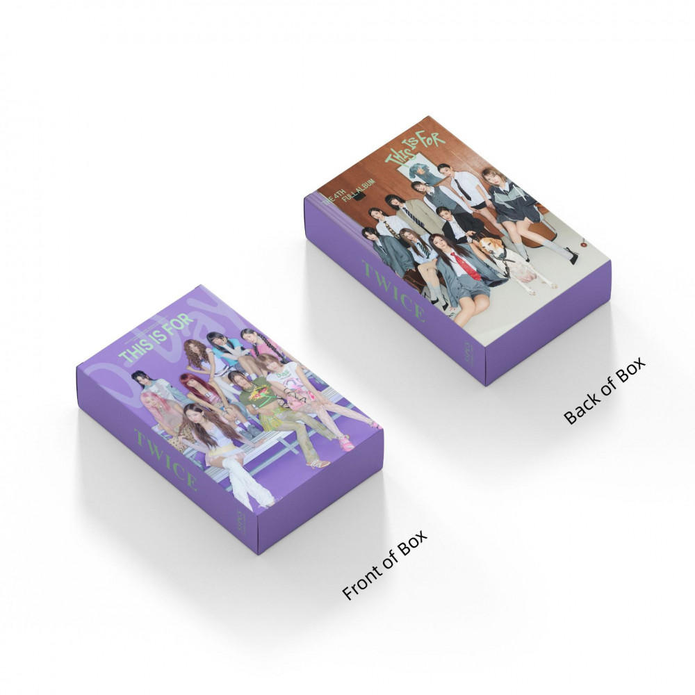LINXX 55 Chiếc HAI Lần Này Dành Cho Album Mới 3 Inch Holographic Lomo Cards HD Hình Ảnh Quạt Bộ Sưu Tập Thẻ Hàng Hóa Quà Tặng Kpop Photocard Bộ Dành Cho Người Hâm Mộ