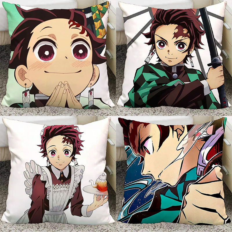 Gối Demon Slayer Tomioka Nezuko Zenitsu shinobu Demon Slayer Tanjiro Anime Hàng Hóa Gối Ký Túc Xá Đầu Giường Gối Phòng Khách Ngủ Đệm Quà Tặng Cho Bạn Bè