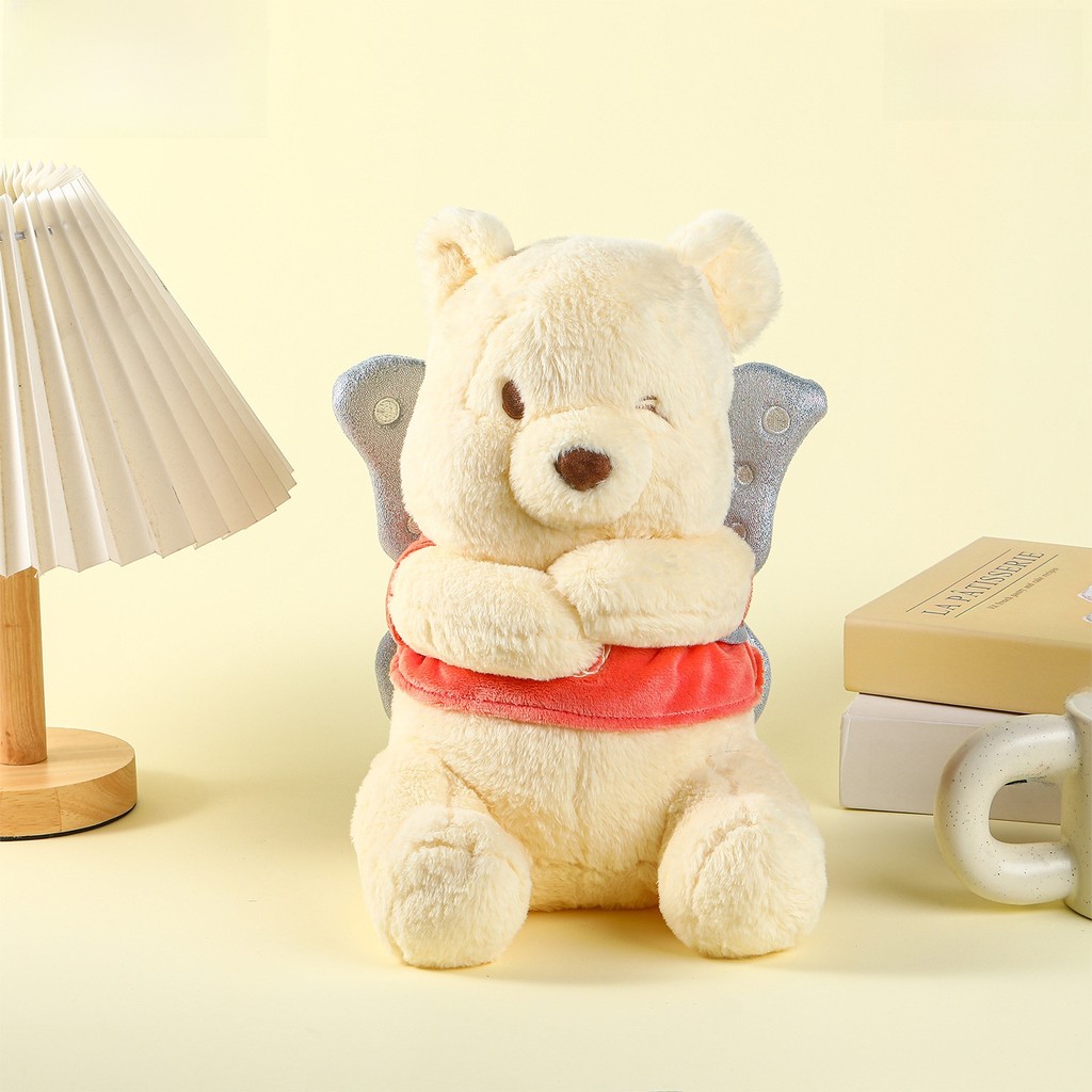 Gấu Heo Con Pooh Eeyore Với Cánh Bạc Sang Trọng Gối Búp Bê Cho Phòng Quà Tặng Trẻ Em