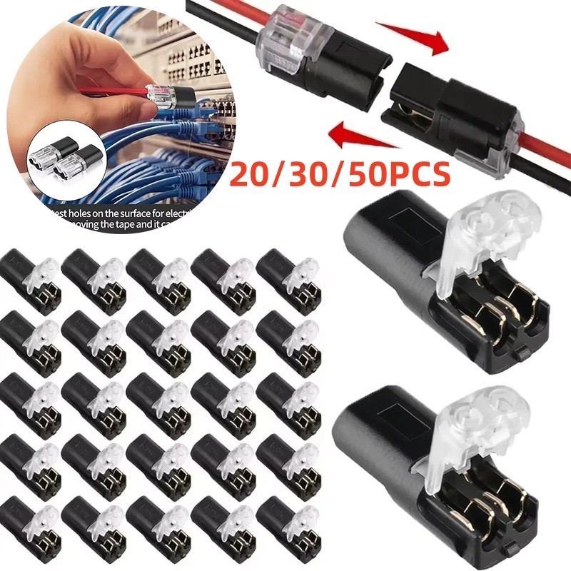 Đầu nối dây nhanh 2 pin 2 chiều, đầu cuối không dây, kẹp nối nhanh gia đình, phụ kiện