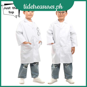 Trẻ Em Bác Sĩ Trang Phục Phòng Thí Nghiệm Áo Trắng Cosplay Đồng Phục Halloween Lạ Mắt Đảng Chống Đỡ