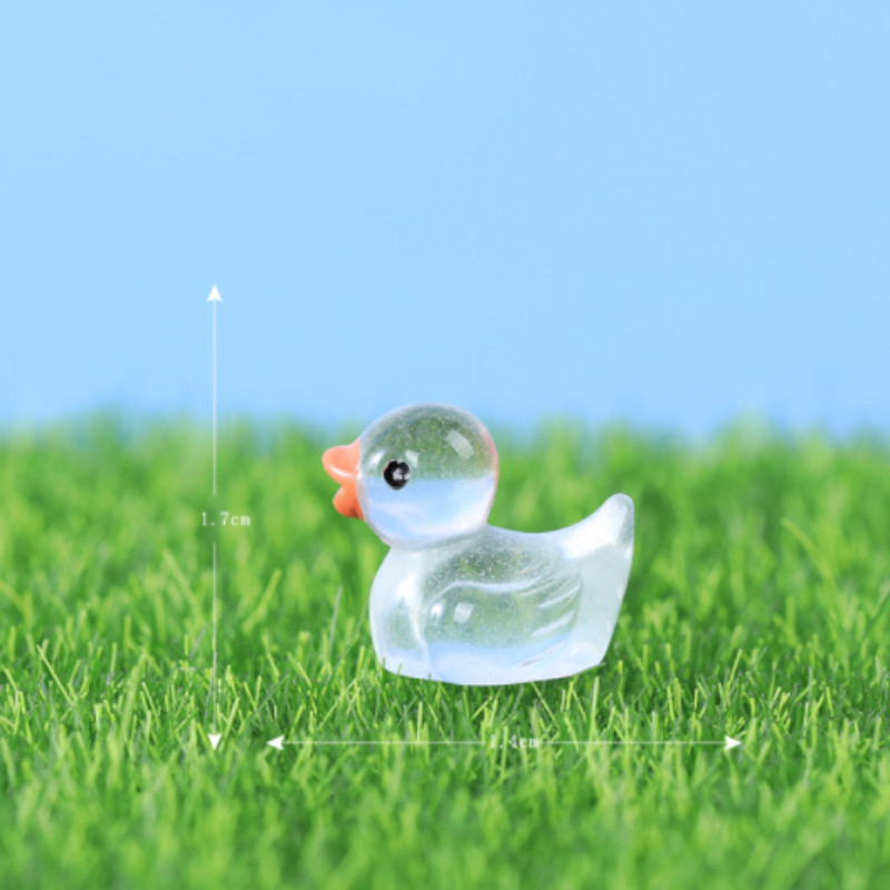 Đồ trang trí vịt phát sáng trong bóng tối cho rêu Phong cảnh vi mô Thủ công nhựa