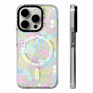 Ốp điện thoại sạc từ tính không dây hoa Tulip tươi sáng cho IPhone11 12 13 14 15 16 Pro Max Cover 16 PLUS Vỏ silicon mềm trong suốt chống sốc