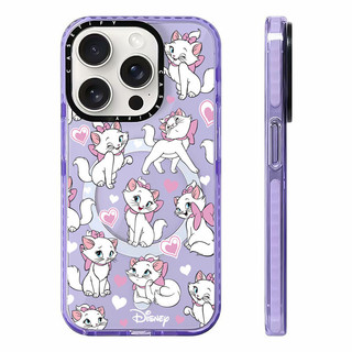 Phim hoạt hình dễ thương Pink Mary Cat Sticker Vỏ sạc từ tính không dây Tương thích cho IPhone11 12 13 14 15 16 Pro Max Cover 16 PLUS Silicone mềm trong suốt Vỏ chống sốc