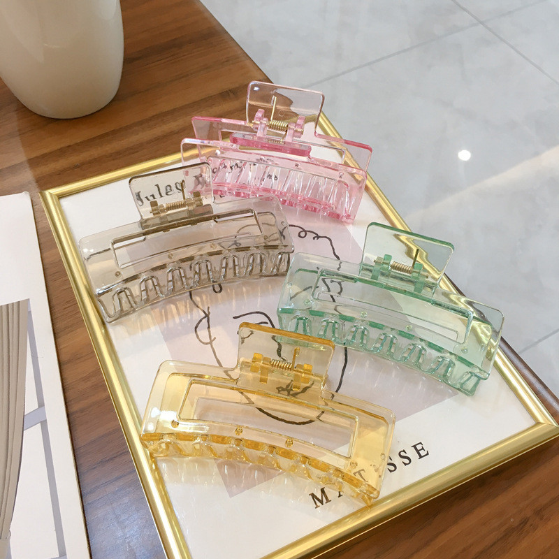 Kẹp vuốt tóc hấp dẫn màu thạch dành cho nữ trong sắc thái Pastel Thời trang hoàn hảo cho ngọt ngào