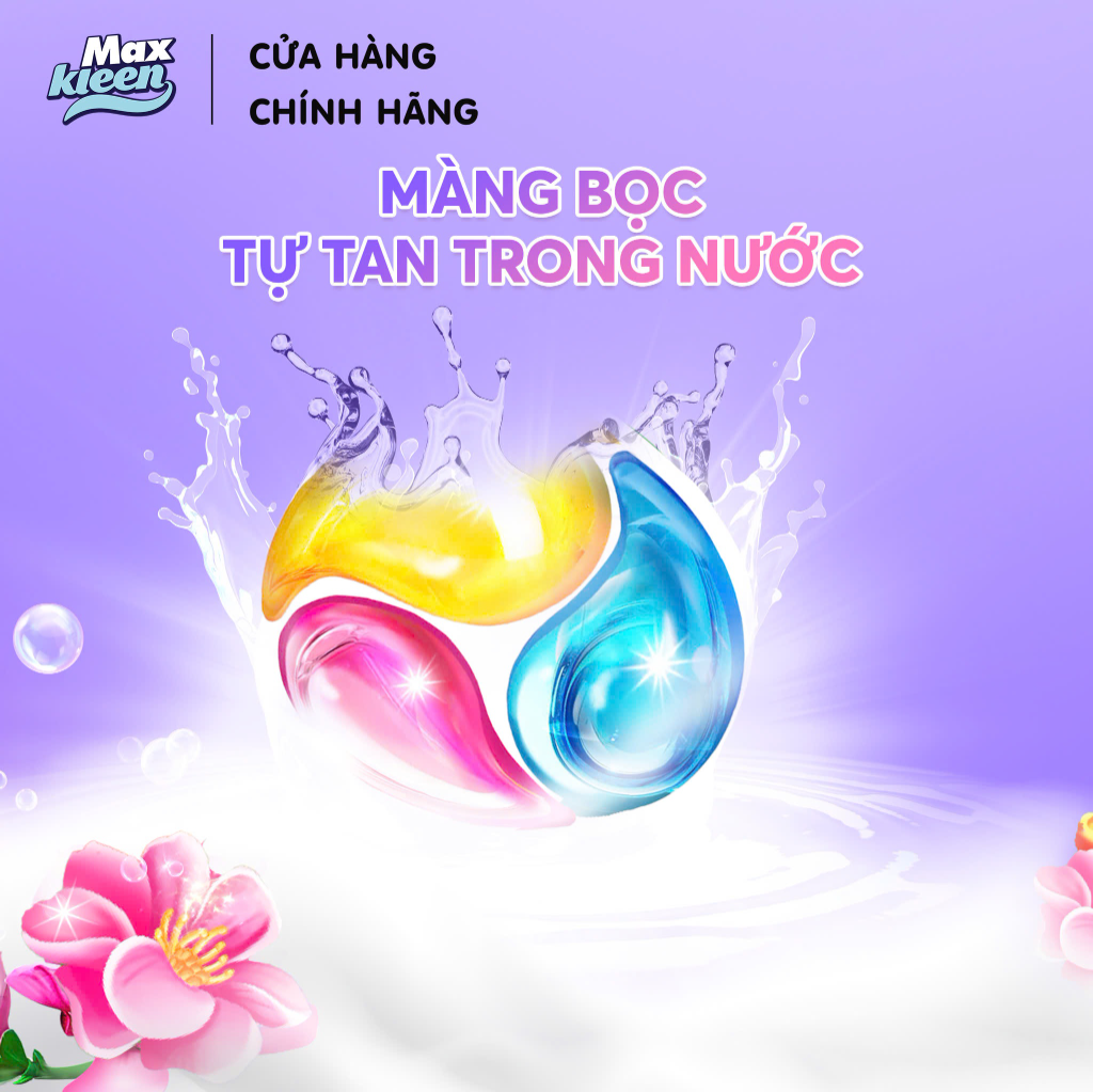 Mô tả Hộp Viên Giặt Xả MaxKleen Hương Dấu Ấn Ngọt Ngào 20 viên - 4