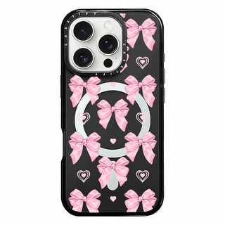 Ốp điện thoại sạc từ tính không dây hình nơ màu hồng tương thích cho IPhone11 12 13 14 15 16 Pro Max Cover 16 PLUS Silicone mềm trong suốt Vỏ chống sốc