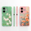 Ốp Thiết Kế Mới Cho Oppo A5 Pro 4G 5G Hoạt Hình Dễ Thương Hình Trái Tim Hoa Thiết Kế Vuông Mềm Silicon Bảo Vệ Mặt Sau Cho OppoA5Pro Vỏ Siêu Mỏng Capa