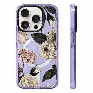 Retro Florals Time Không Dây Từ Tính Ốp Lưng Sạc Tương Thích Cho IPhone11 12 13 14 15 16 Pro Max Cover 16 PLUS Silicon Mềm Trong Suốt Ốp Lưng Chống Sốc