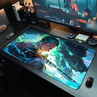 ONE PIECE Roronoa Zoro Mousepad Đẹp Lớn Chơi Game Mousepad Game Thủ Miếng Lót Chuột Kích Thước Cho Trò Chơi Bàn Phím Miếng Lót Cho Game Thủ