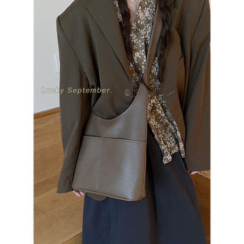 IELGY Retro Họa Tiết Nách Túi Tote Thời Trang Niche Túi Đeo Vai Cao Cấp ...