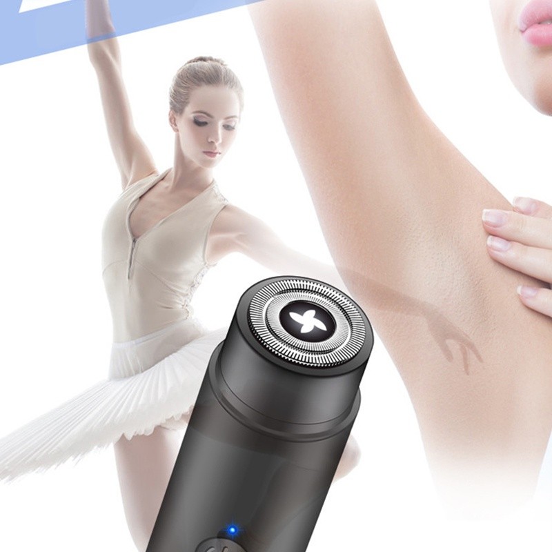 Máy Cạo Râu Điện Mini Dành Cho Nam Nữ Sạc USB Lâu Dài Pin Tuổi Thọ Nhiều Màu Di Động Xe Sạc Dao Cạo Du Lịch Xe Mini Máy Cạo Râu