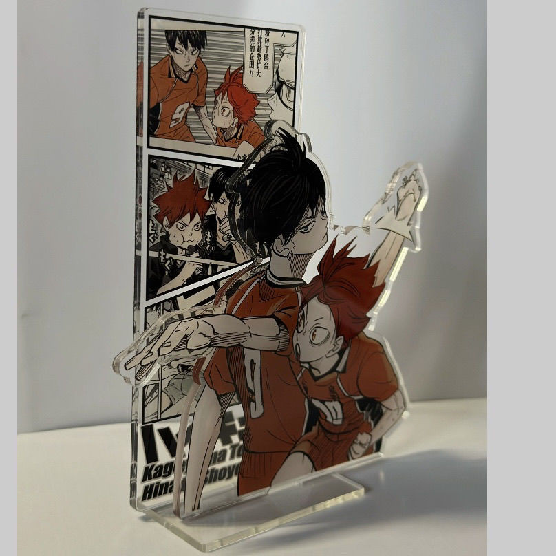 Phong Cách Mới Đứng Haikyuu Shoyo Hinata Kenma Kozume Kei Tsukishima Oikawa Tooru Bóng chuyền Junior Big Stand Xiangyang Kageyama Feixiong Acrylic Để Bàn Đồ Trang Trí Ngoại Vi Cho Bạn Bè