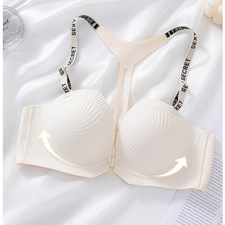 Áo Ngực Bralette Dành Cho Bé Gái, Thiết Kế Lưng Chữ X, Đóng Cửa Phía Trước, Không Dây Mềm Mại