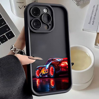 Ốp điện thoại Disney Mad Race Lightning Mcqueen cho IPHONE APPLE 16 16E 11 12 13 14 15 8 7 SE X XS XR Plus Pro Max Màu sắc Vỏ silicon mềm Điện thoại di động
