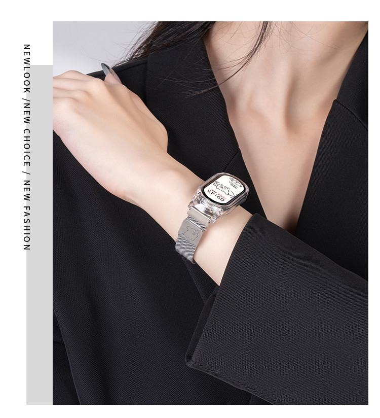 Dây đeo bằng thép không gỉ cho Xiaomi Mi Band 11 10 9 8 7 6 5 4 3 Đồng hồ thông minh Milanese Wirst Loop Vòng tay từ tính Miband 8 7 9 10 11 Phụ kiện dây đeo cổ tay – ảnh mô tả chi tiết 10