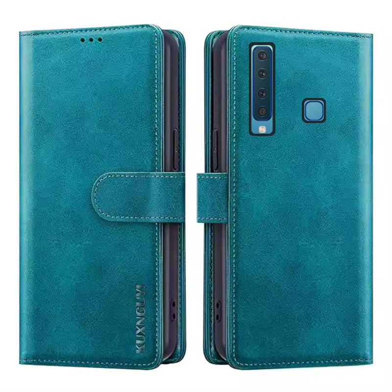 Ốp điện thoại ví cho amsung Galaxy A9 2018 A920F A920 SM-A920F Case 6.3 "có ngăn đựng thẻ Vỏ chống sốc bằng da lật từ tính