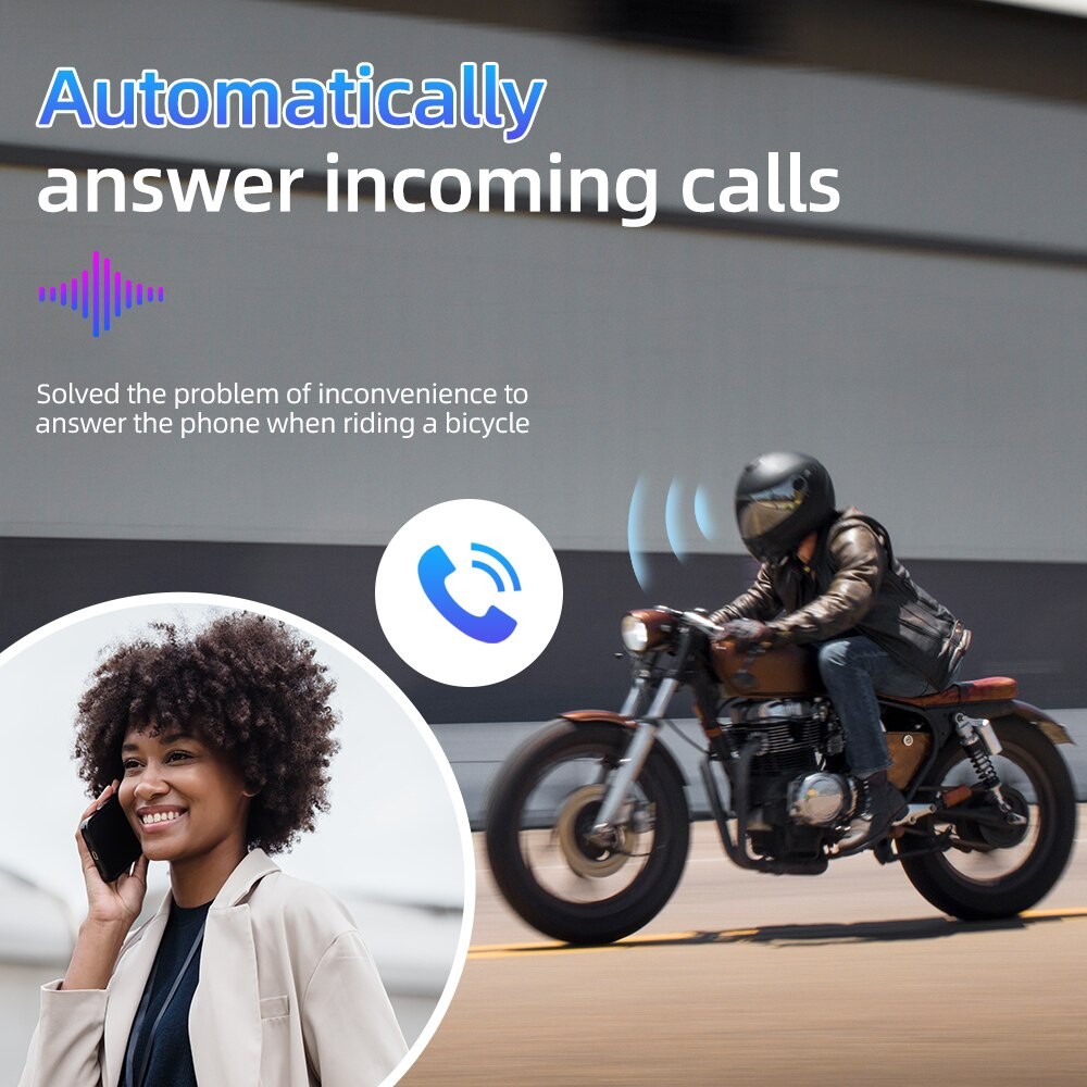 Tai nghe cưỡi ngựa không dây BT5.0 Tai nghe mũ bảo hiểm xe máy Bluetooth Chống nhiễu