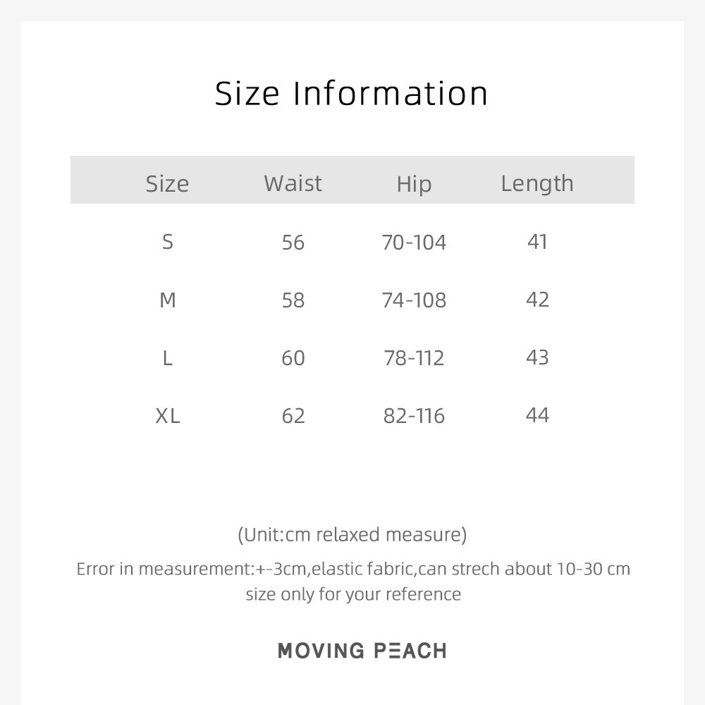 Mô tả MOVING PEACH Nữ Thể Thao Quần Giữa Tầng Cao Tay Trước Túi Chạy Bộ Ngoài Trời Quần Short Thoáng Khí Nhanh Khô Với Quần Short Bên Trong BPF - 1