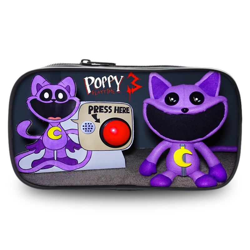 Catnap Poppy Playtime Túi đựng bút chì lớn Vải Oxford đa năng để sử dụng ở trường